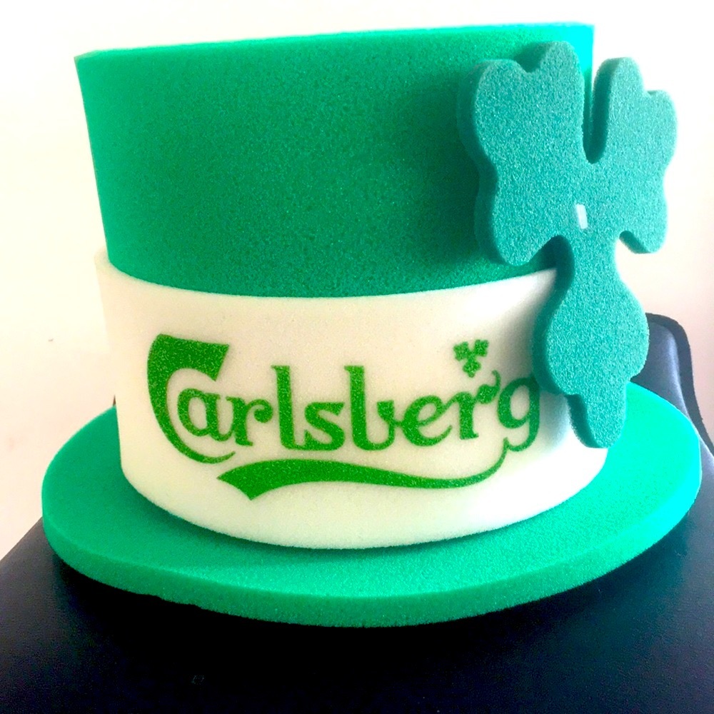 St. Patrick’s Day Carlsberg Shamrock Hat NEW NWOT